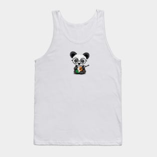 Baby Panda Playing Irish Flag Guitar Tank Top